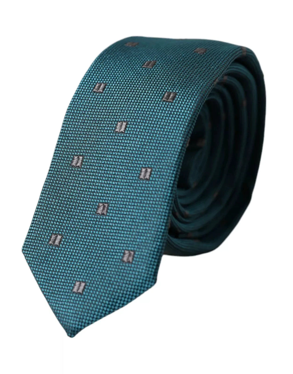Dolce & Gabbana Green Patterned Silk Adjustable Men Tie by Dolce & Gabbana