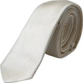 Dolce & Gabbana White Solid 100% Silk Adjustable Tie by Dolce & Gabbana