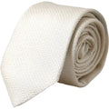 Dolce & Gabbana Off White 100% Silk Adjustable Necktie Men Tie by Dolce & Gabbana
