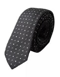 Dolce & Gabbana Black Polka Dot Silk Adjustable Men Tie by Dolce & Gabbana
