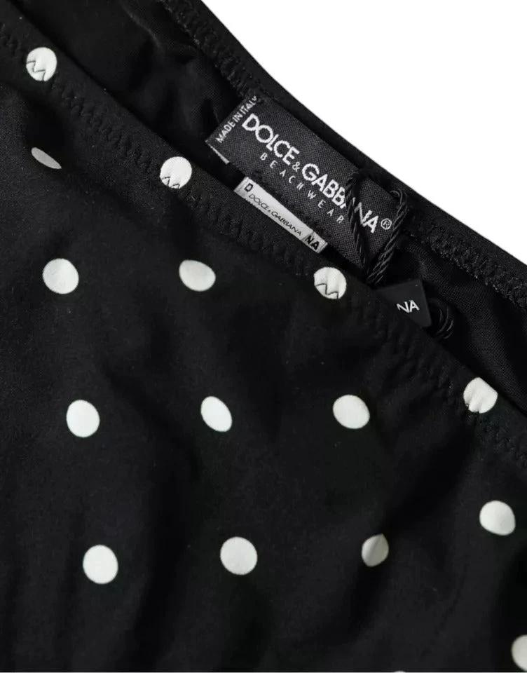 Dolce & Gabbana Black Polka Dot Swimwear Beachwear Bottom Bikini by Dolce & Gabbana