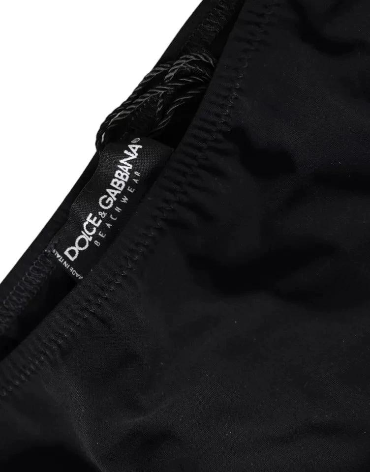 Dolce & Gabbana Black Nylon Swimwear Beachwear Bottom Bikini by Dolce & Gabbana