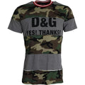 Dolce & Gabbana Multicolor Camouflage Cotton Crew Neck Men T-shirt by Dolce & Gabbana