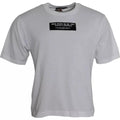 Dolce & Gabbana White Cotton DG Applique Men Casual T-shirt by Dolce & Gabbana