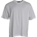Dolce & Gabbana White Cotton Round Neck Short Sleeve T-shirt by Dolce & Gabbana