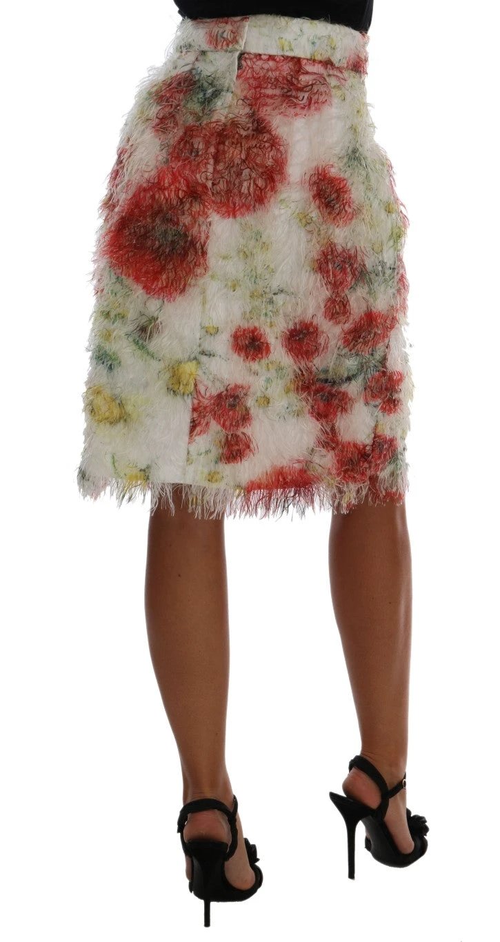 Dolce & Gabbana Floral Patterned Pencil Straight Skirt by Dolce & Gabbana
