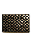 Dolce & Gabbana Gold Crystal Bifold Clutch Evening Party Women Purse Bag by Dolce & Gabbana