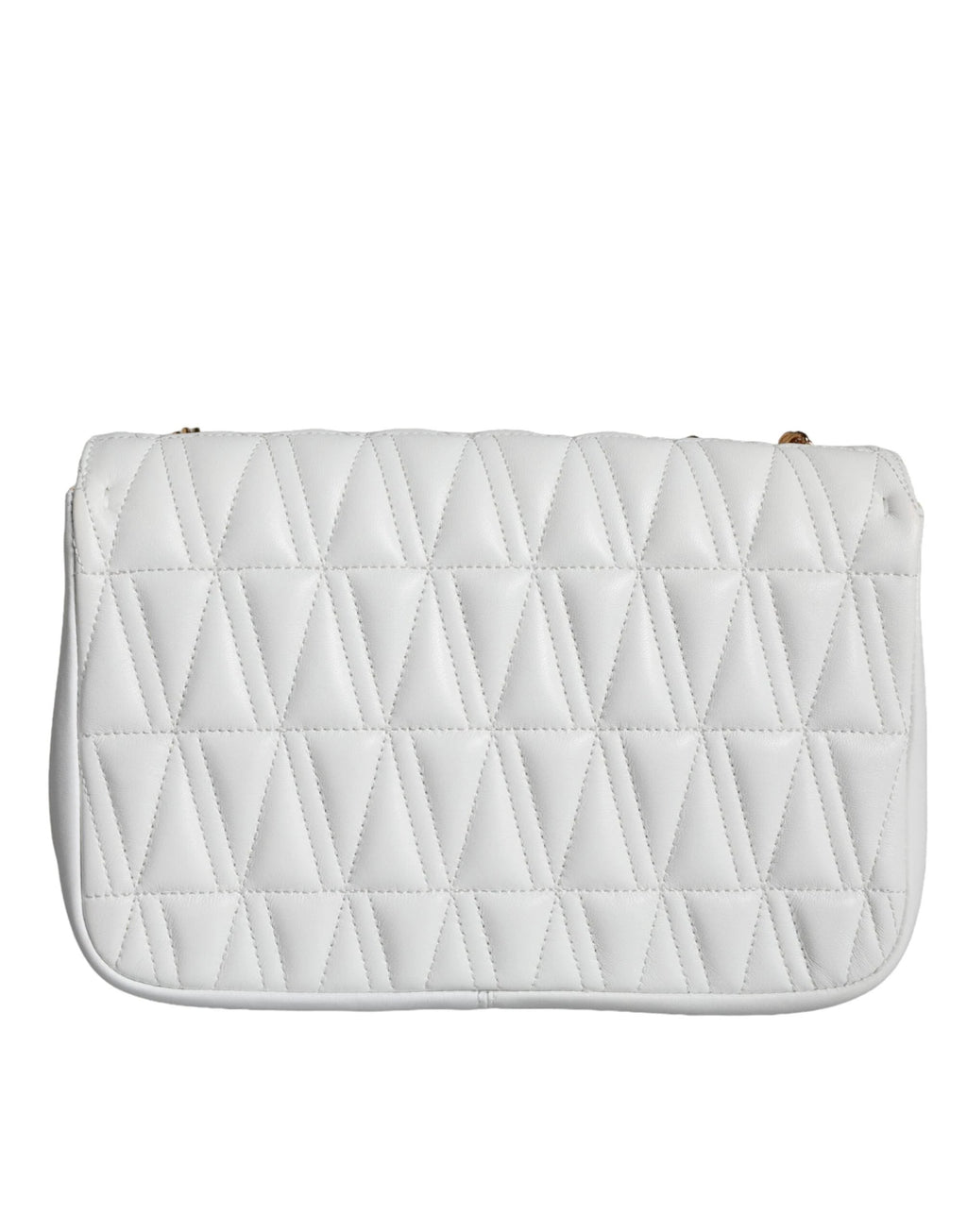 Versace White Mini Nappa Leather Crossbody Shoulder Bag by Versace
