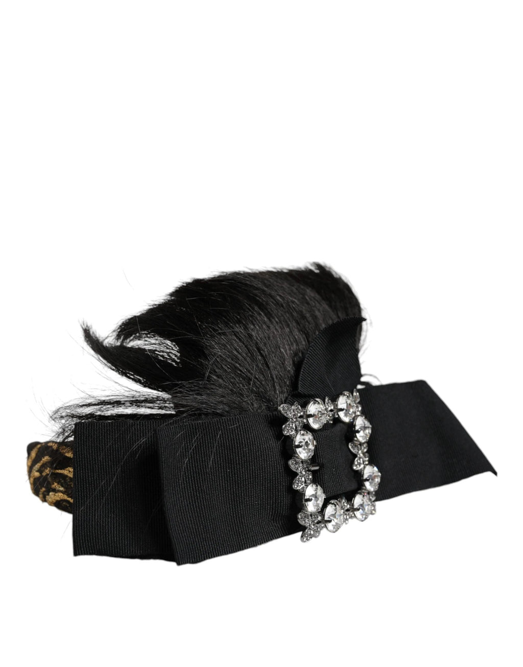 Dolce & Gabbana Black Hair Parrucchiera Crystal Headband Diadem by Dolce & Gabbana