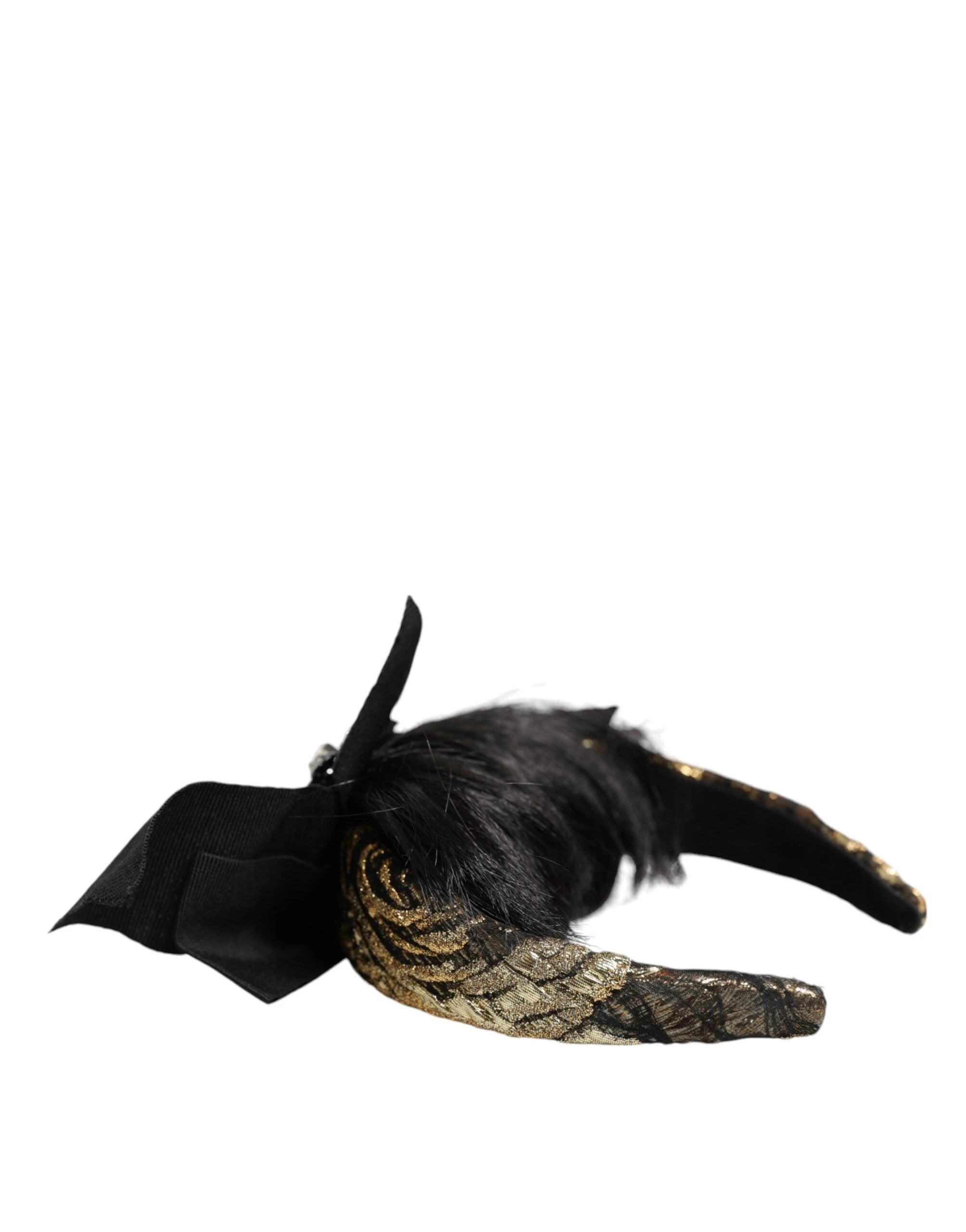 Dolce & Gabbana Black Hair Parrucchiera Crystal Headband Diadem by Dolce & Gabbana