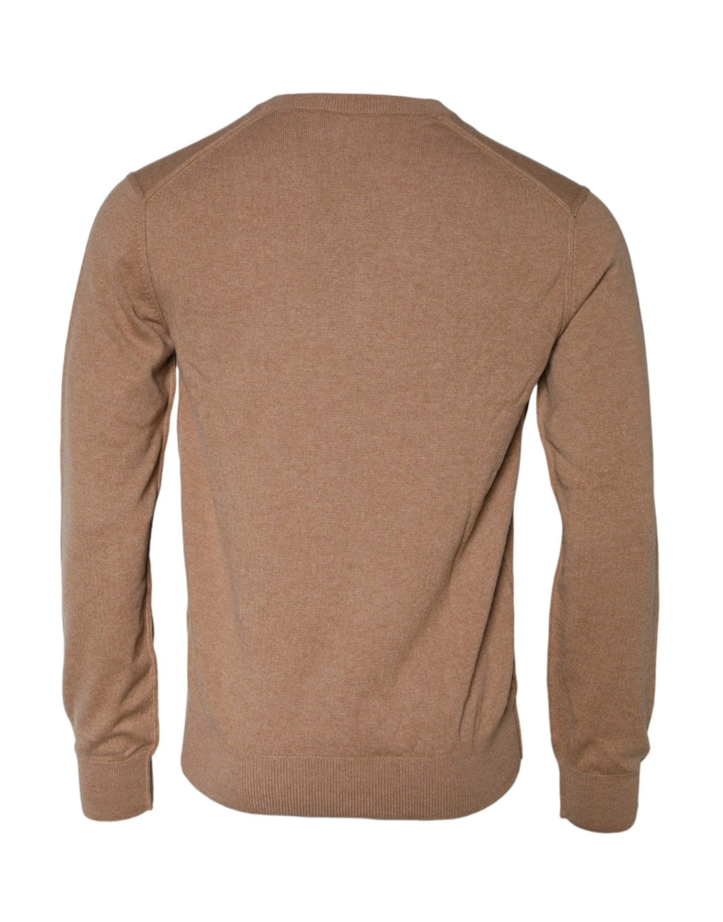 Dolce & Gabbana Brown Cashmere Knit V-neck Pullover Sweater by Dolce & Gabbana