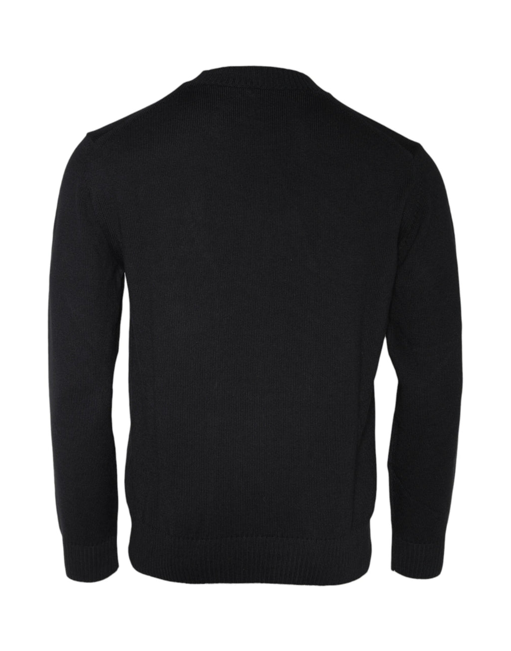 Versace Black Medusa Embroidery Crew Neck Pullover Sweater by Versace