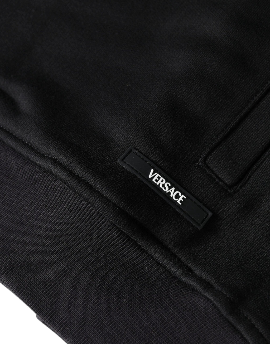 Versace Black Medusa Print Cotton Full Zip HoodieSweatshirt Sweater by Versace