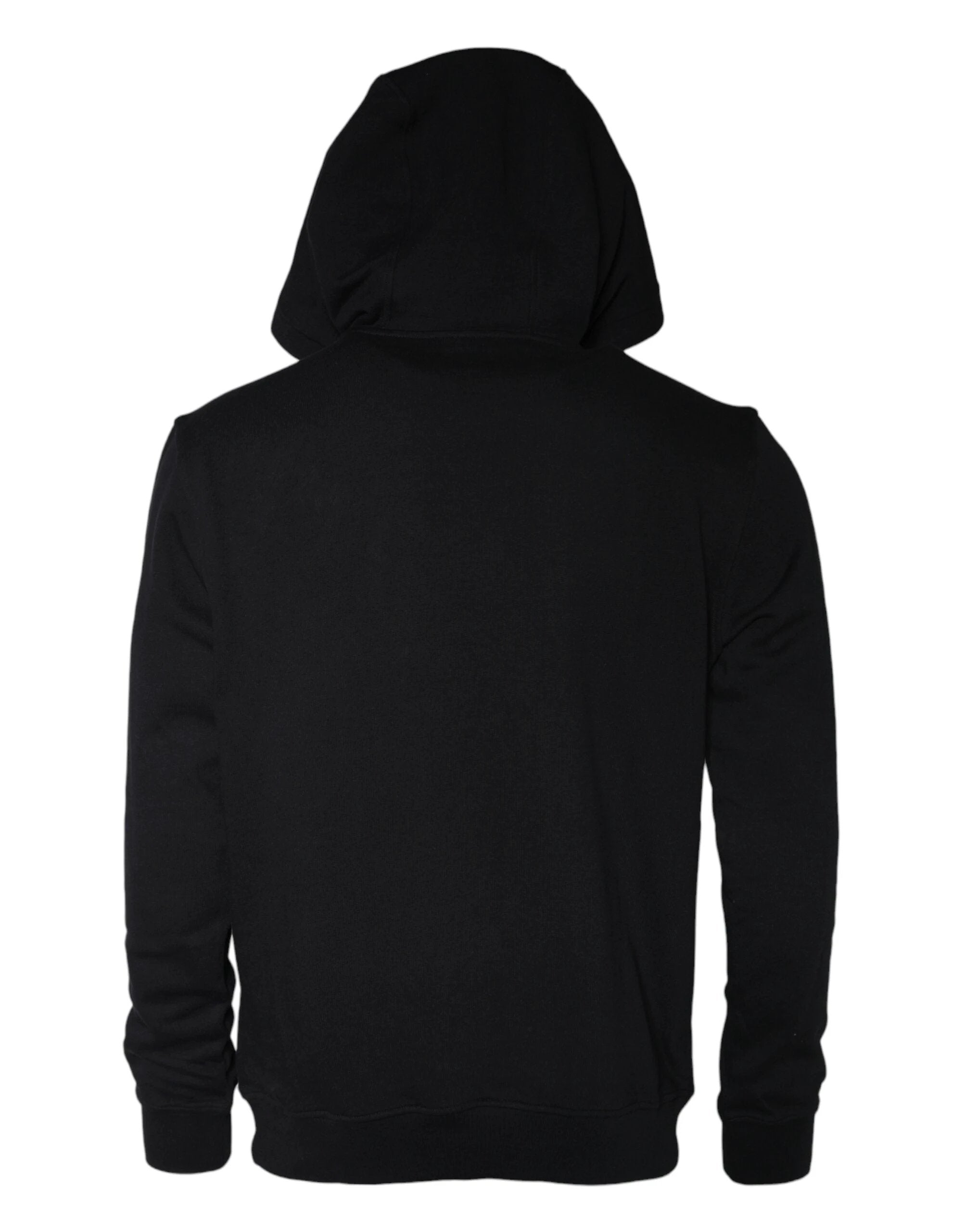 Versace Black Medusa Print Cotton HoodiePullover Sweatshirt Sweater by Versace