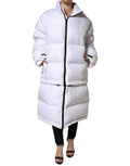 Dolce & Gabbana White Puffer Quilted Full Zip Coat Jacket by Dolce & Gabbana