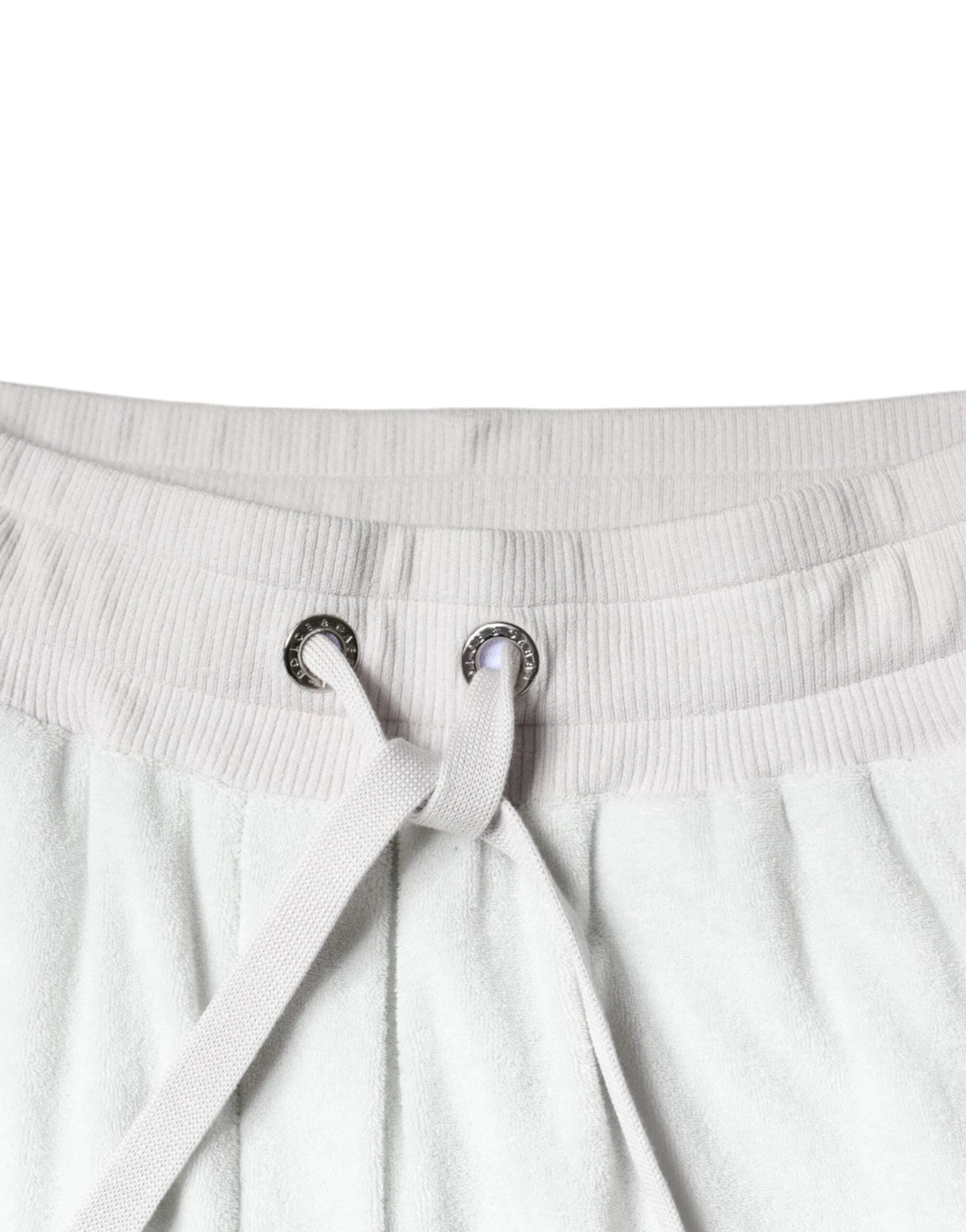 Dolce & Gabbana White Nylon Jogger Sweatpants Pants by Dolce & Gabbana