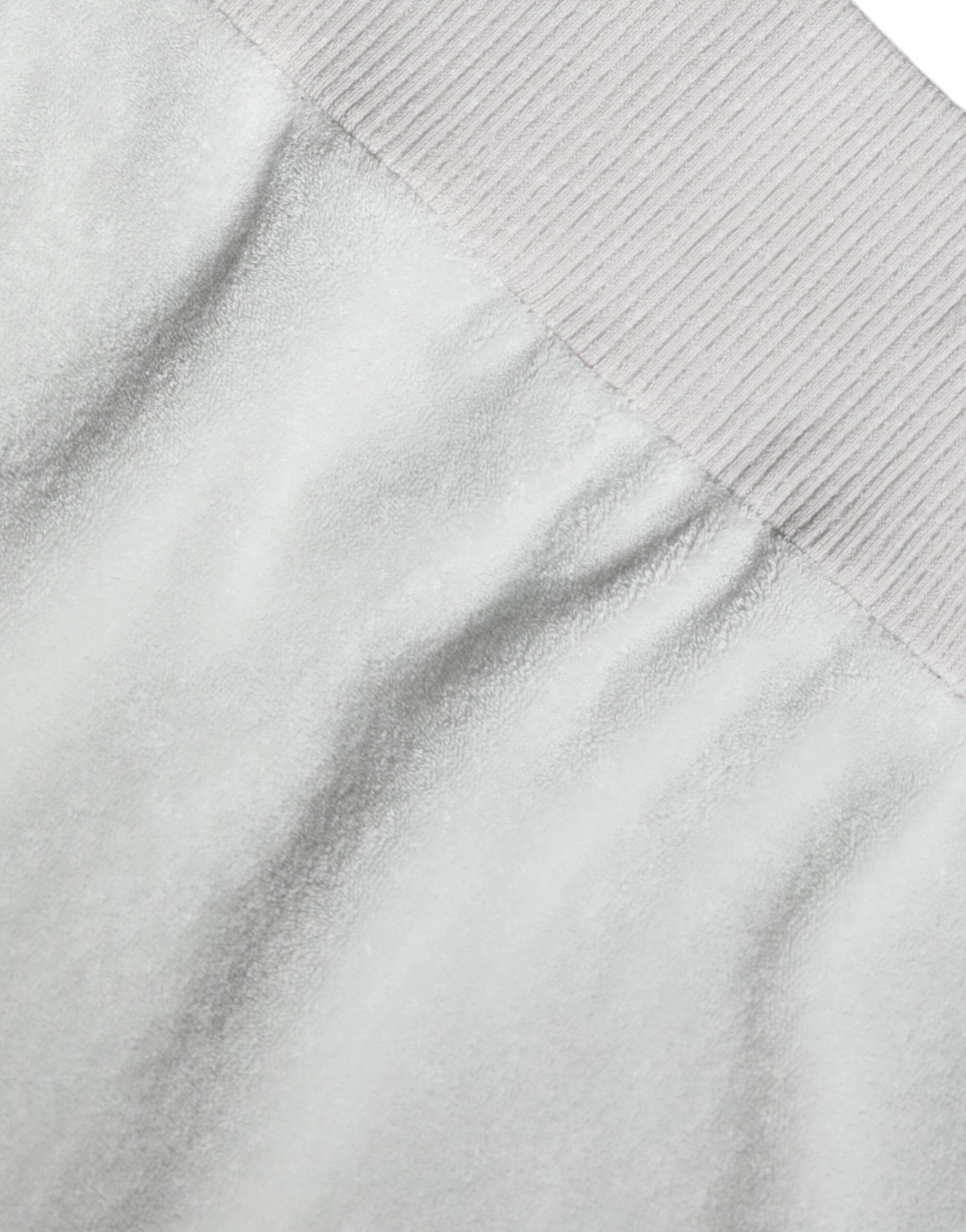 Dolce & Gabbana White Nylon Stretch Crew Neck Pullover Sweater by Dolce & Gabbana
