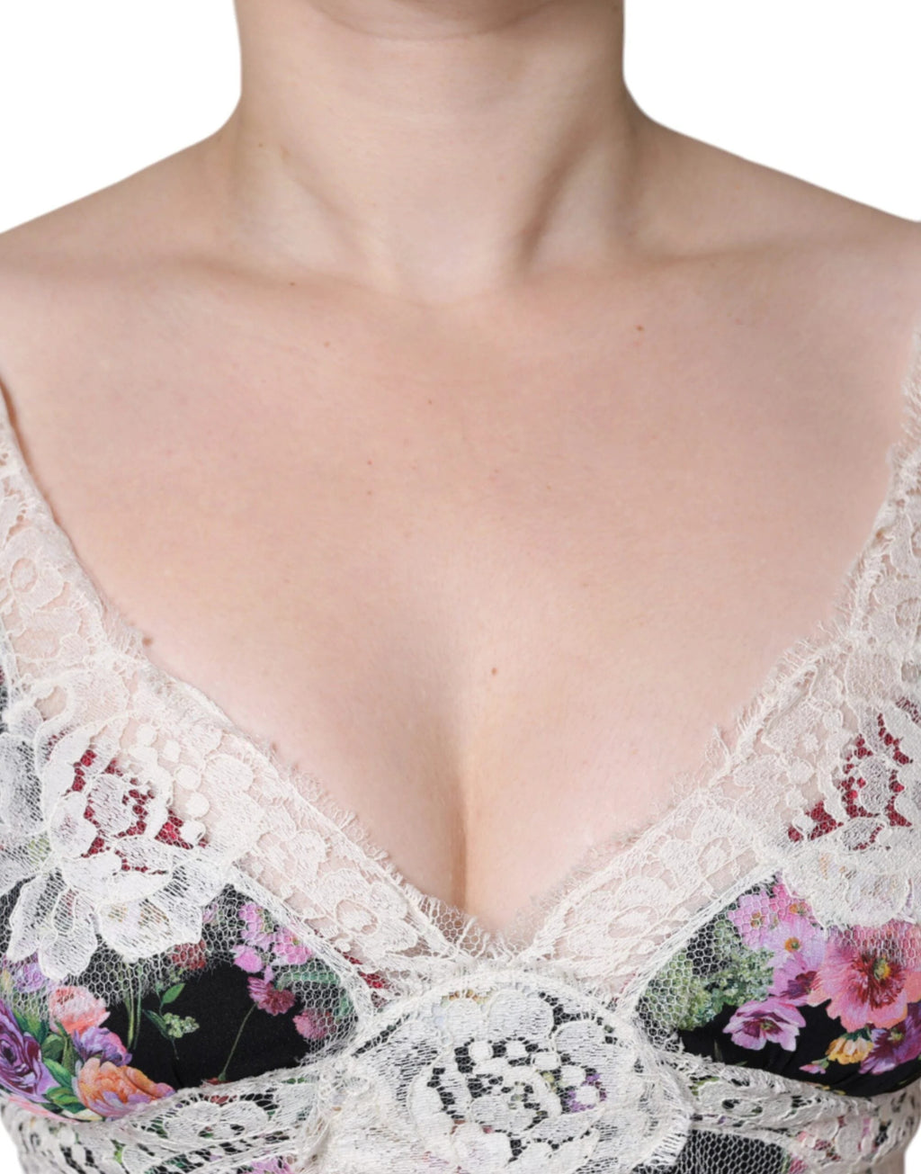 Dolce & Gabbana Black Floral Lace Short Sleeves Blouse Top by Dolce & Gabbana