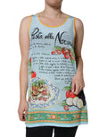 Dolce & Gabbana Multicolor Pasta Alla Norma Print Tank Top by Dolce & Gabbana