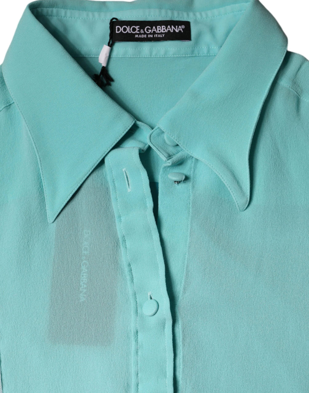 Dolce & Gabbana Multicolor Long Sleeve Button Blouse Top by Dolce & Gabbana