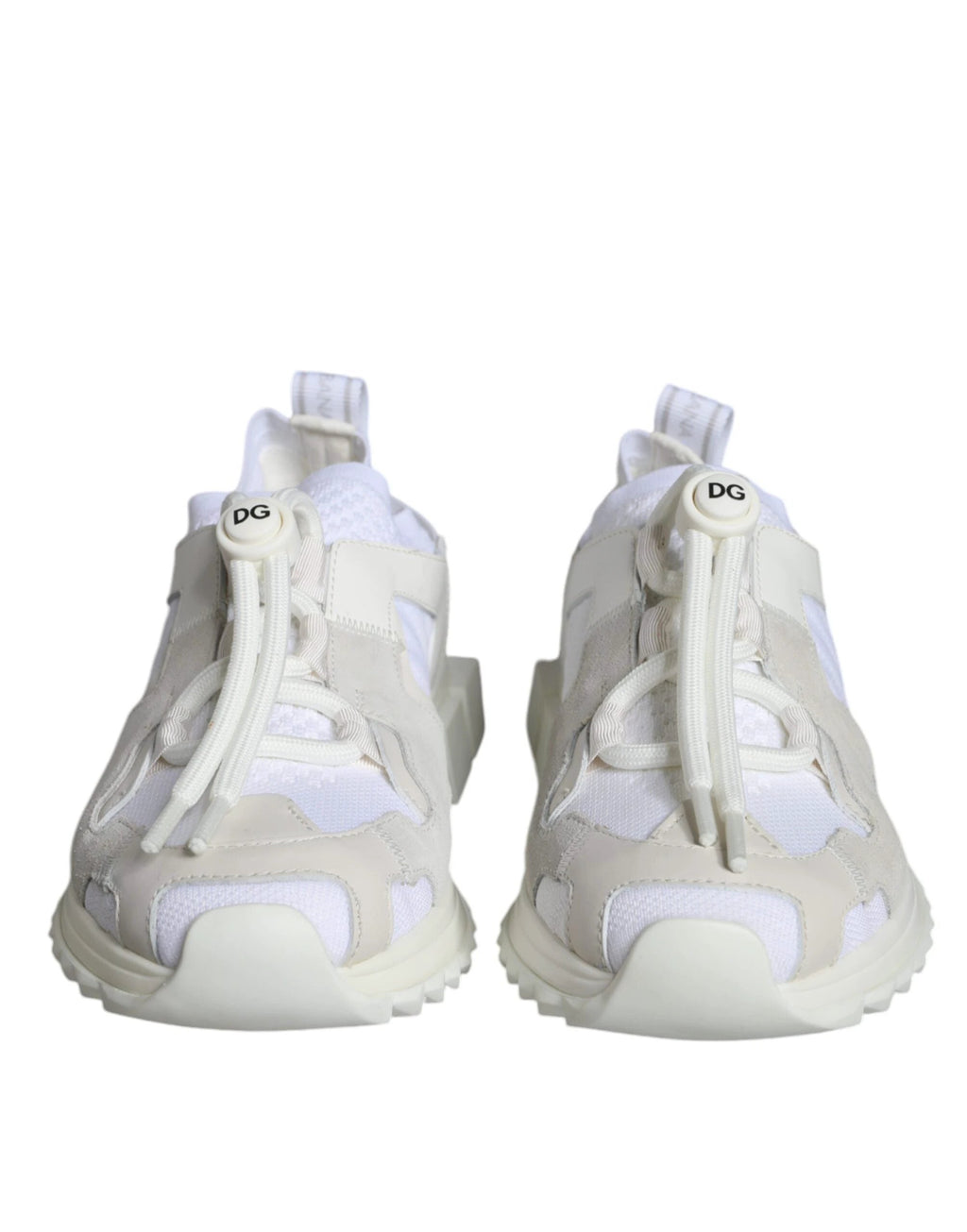 Dolce & Gabbana White Mesh Sorrento Trekking Sneakers Shoes by Dolce & Gabbana