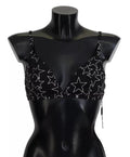 Dolce & Gabbana Black Millennials Star Non Wire Cotton Bra Underwear by Dolce & Gabbana
