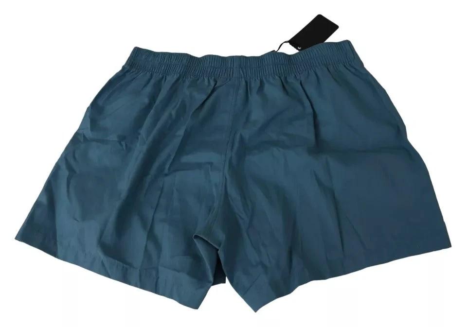 Dolce & Gabbana Blue Cotton Regular Boxer Shorts Underwear by Dolce & Gabbana