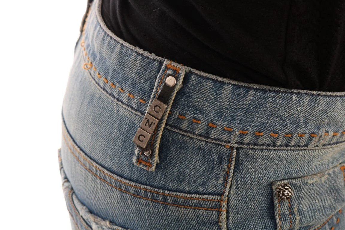 Costume National Blue Wash Cotton Classic Jeans by Costume National