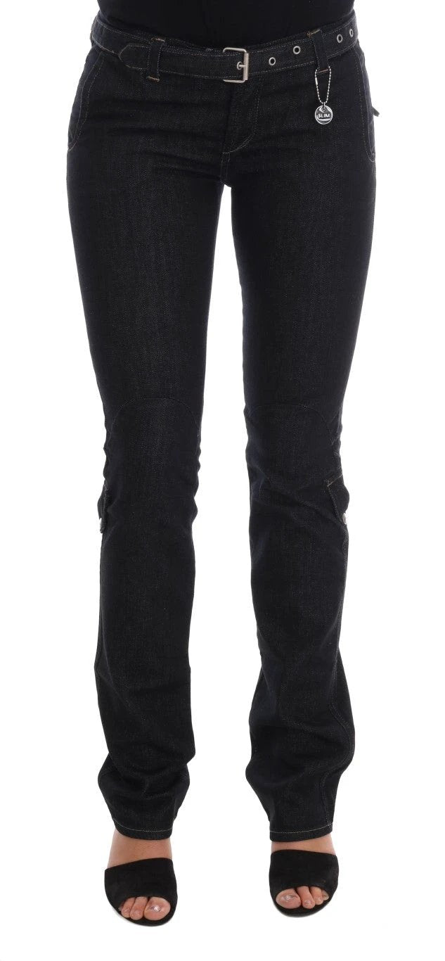 Costume National Blue Cotton Stretch Slim Fit Jeans by Costume National