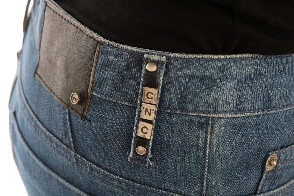 Costume National Blue Wash Cotton Boyfriend Fit Jeans by Costume National