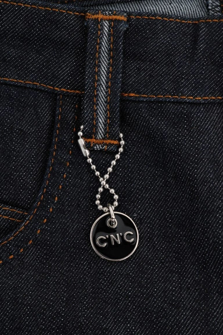 Costume National Blue Cotton Stretch Slim Fit Jeans by Costume National