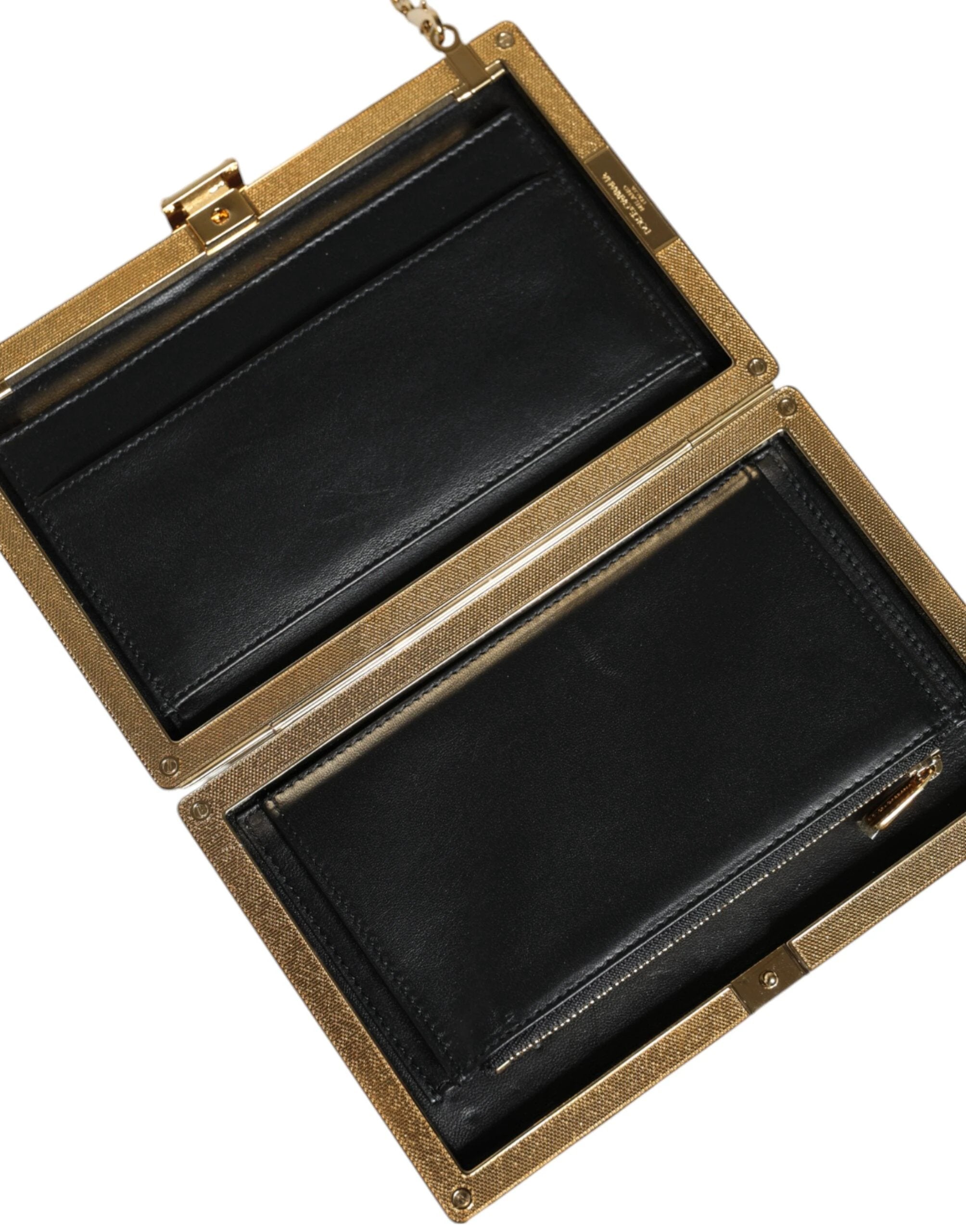 Dolce & Gabbana Maroon Leather Clutch Evening Crossbody Bag by Dolce & Gabbana