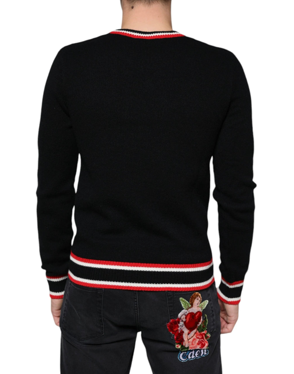 Dolce & Gabbana Black Cashmere Pig of the Year Pullover Sweater by Dolce & Gabbana