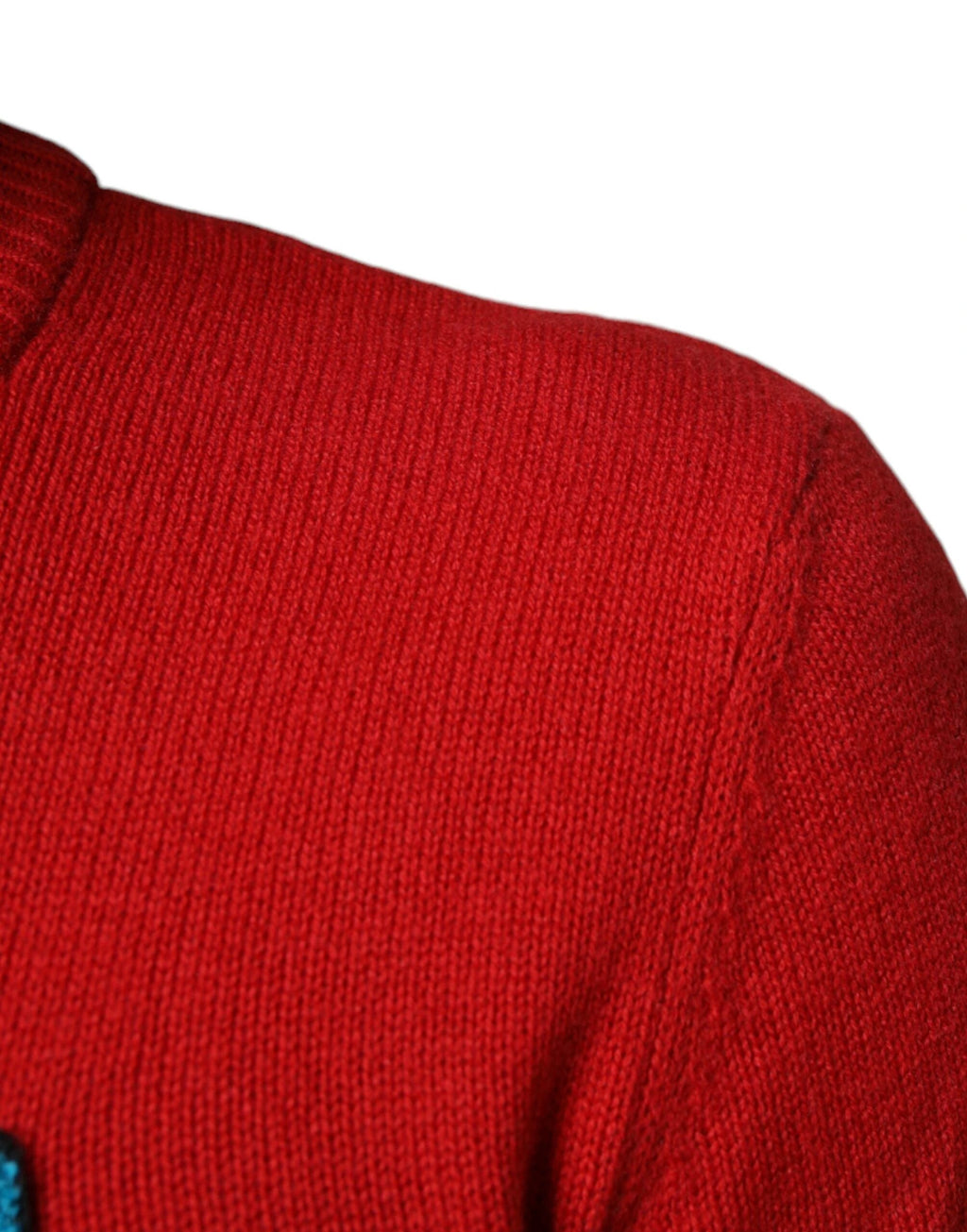 Dolce & Gabbana Red I'm The King Wool Crew Neck Sweatshirt Sweater by Dolce & Gabbana