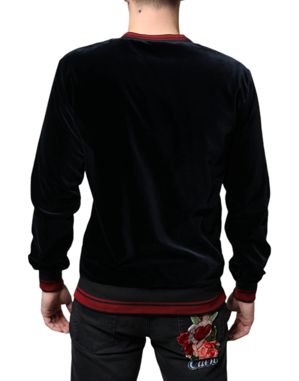Dolce & Gabbana Multicolor Jacquard Crew Neck Sweatshirt Sweater by Dolce & Gabbana