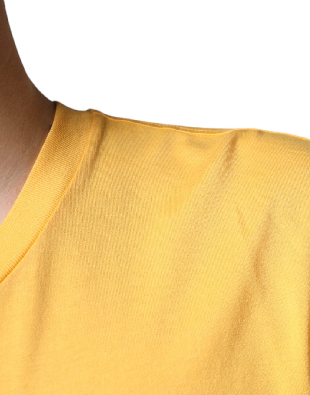 Dolce & Gabbana Yellow Secret Graden Floral Cotton Crew Neck T-shirt by Dolce & Gabbana