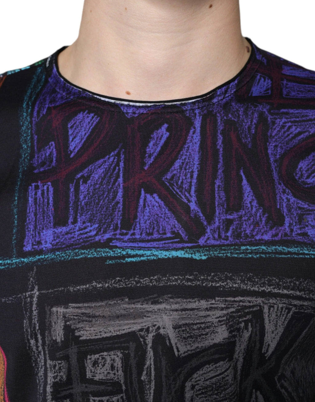 Dolce & Gabbana Multicolor Graphic Print Cotton T-shirt by Dolce & Gabbana