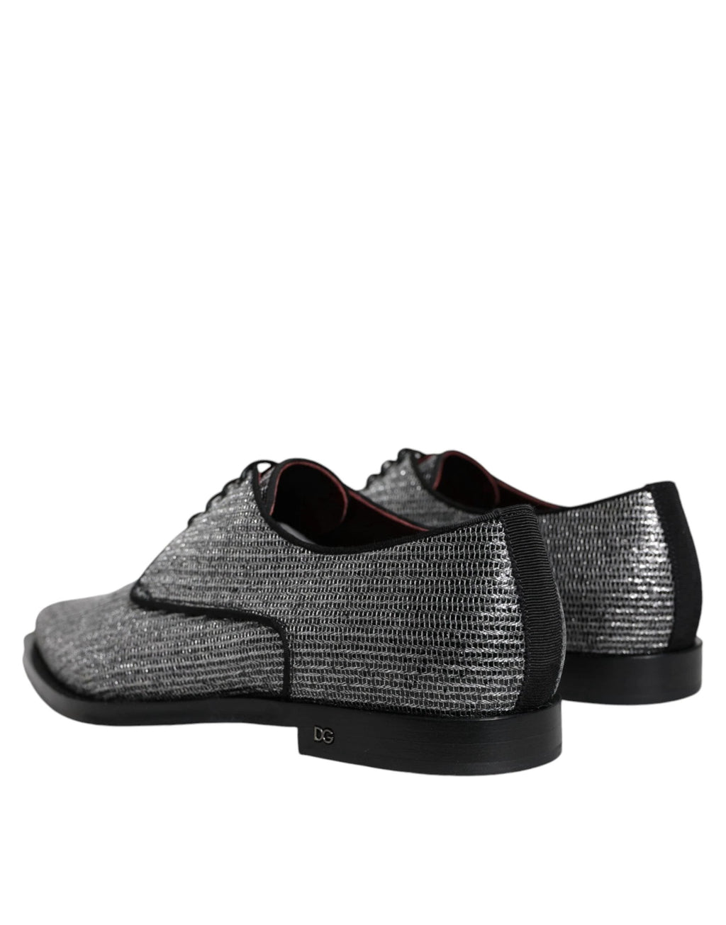 Dolce & Gabbana Silver Polyurethane Derby Formal Dress Shoes by Dolce & Gabbana