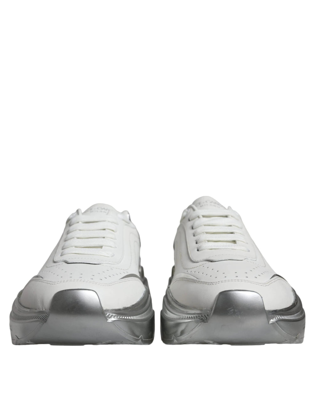 Baskets basses Dolce &amp; Gabbana Daymaster blanches et argentées