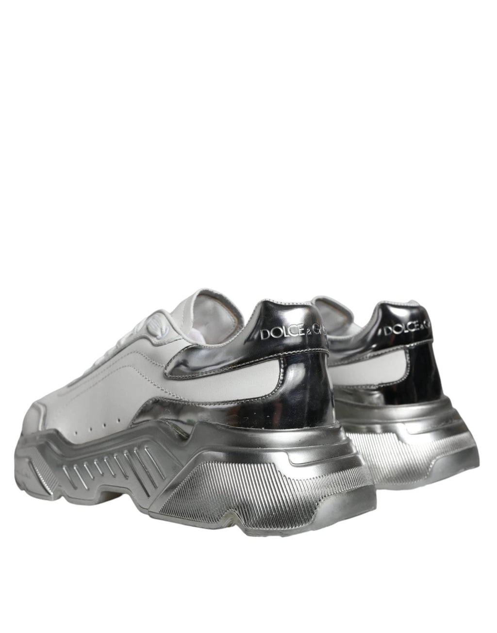 Baskets basses Dolce &amp; Gabbana Daymaster blanches et argentées