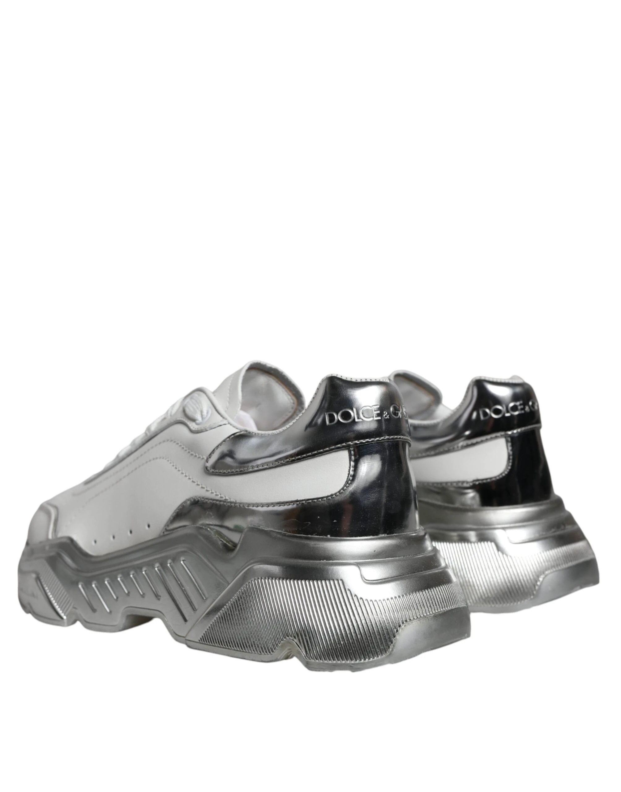 Baskets basses Dolce &amp; Gabbana Daymaster blanches et argentées