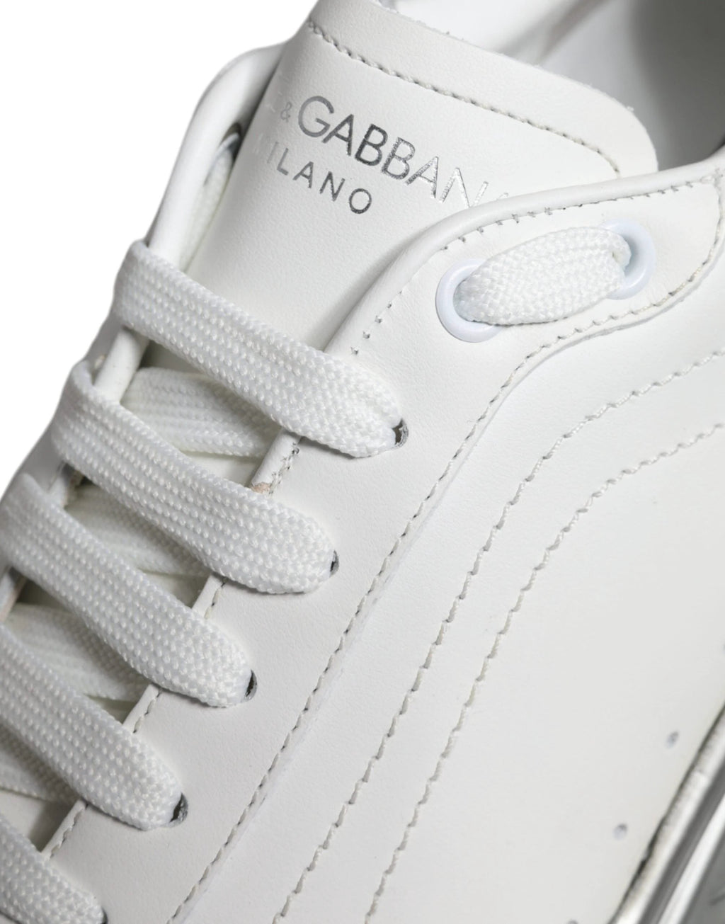 Baskets basses Dolce &amp; Gabbana Daymaster blanches et argentées