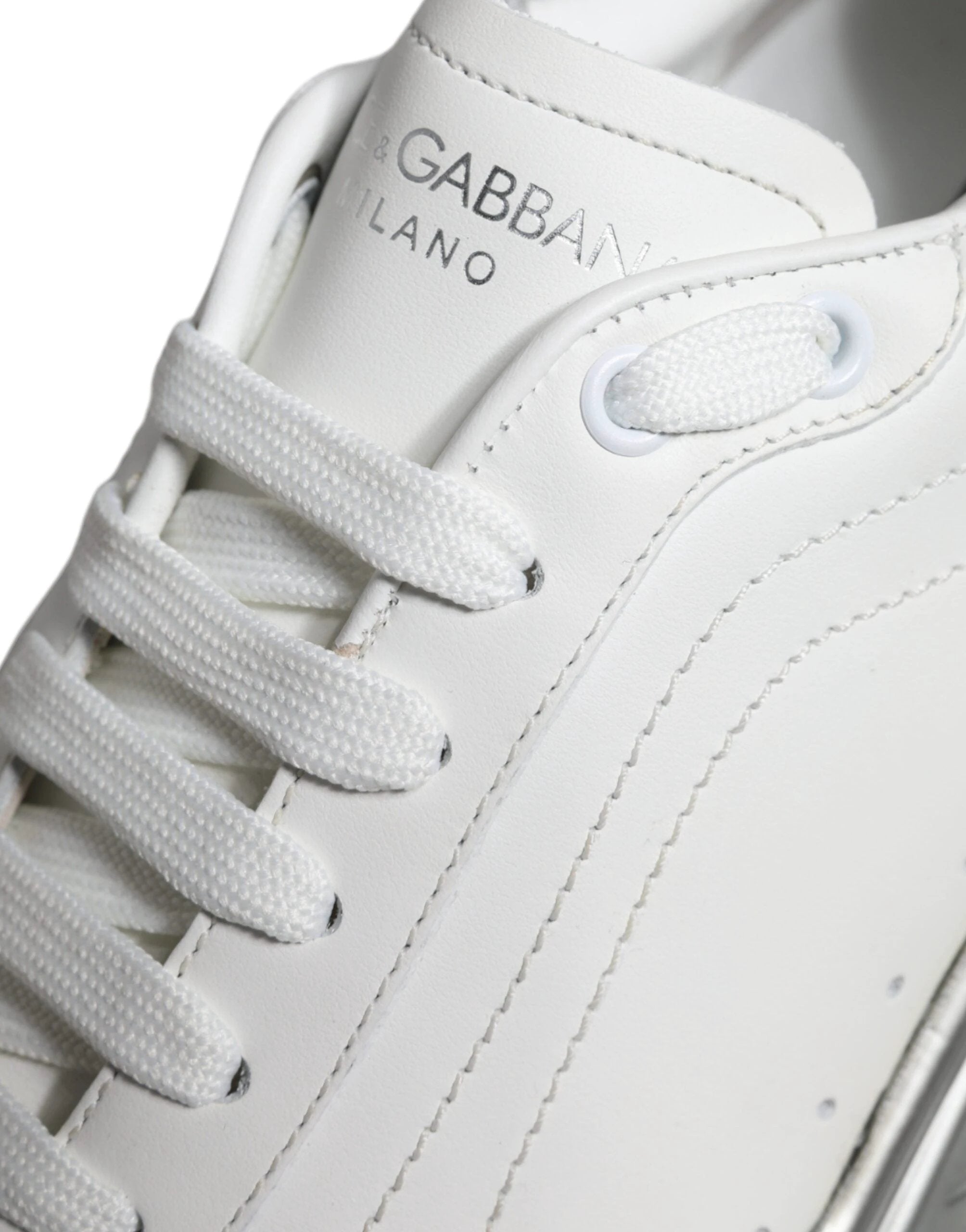 Baskets basses Dolce &amp; Gabbana Daymaster blanches et argentées