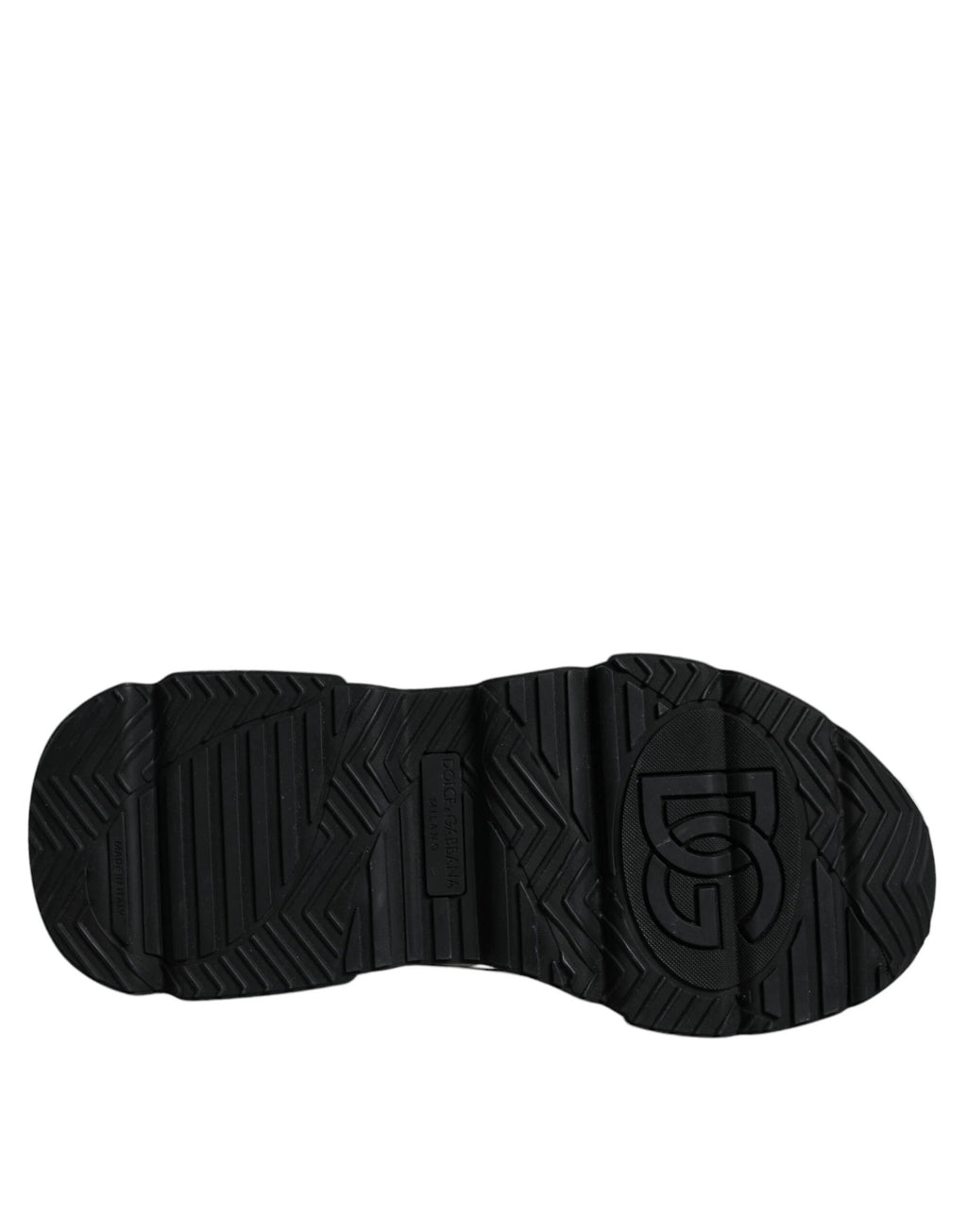 Dolce & Gabbana White Black Logo Plaque Daymaster Sneakers Shoes by Dolce & Gabbana