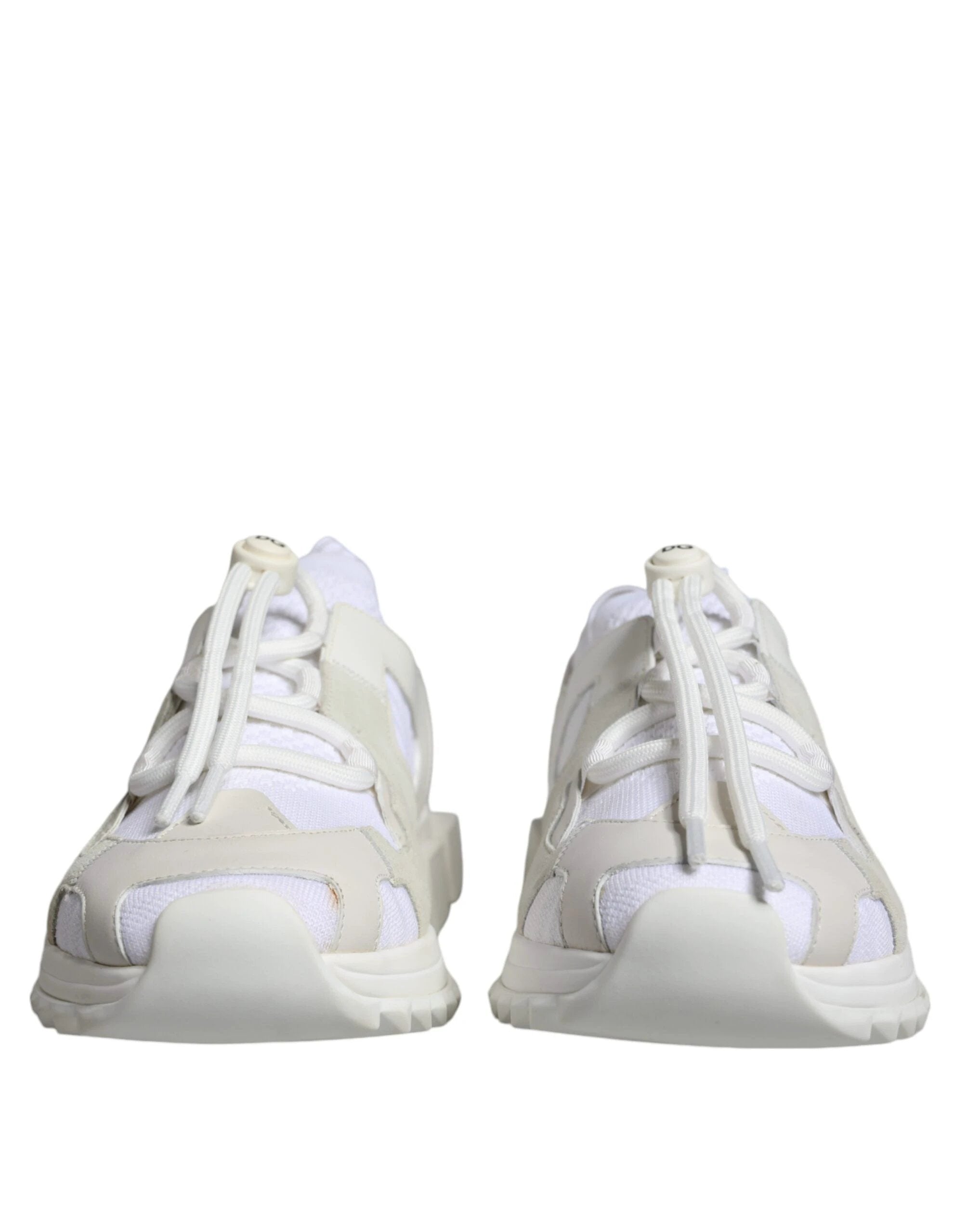 Dolce & Gabbana White Mesh Sorrento Trekking Sneakers Shoes by Dolce & Gabbana