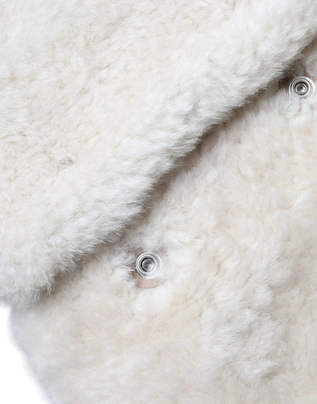 Burberry White WARRENFORD Shearling Leather Vest Coat Jacket by Burberry