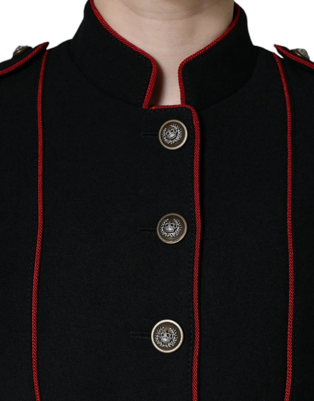 Dolce & Gabbana Black Single Breasted Trench Coat Jacket by Dolce & Gabbana