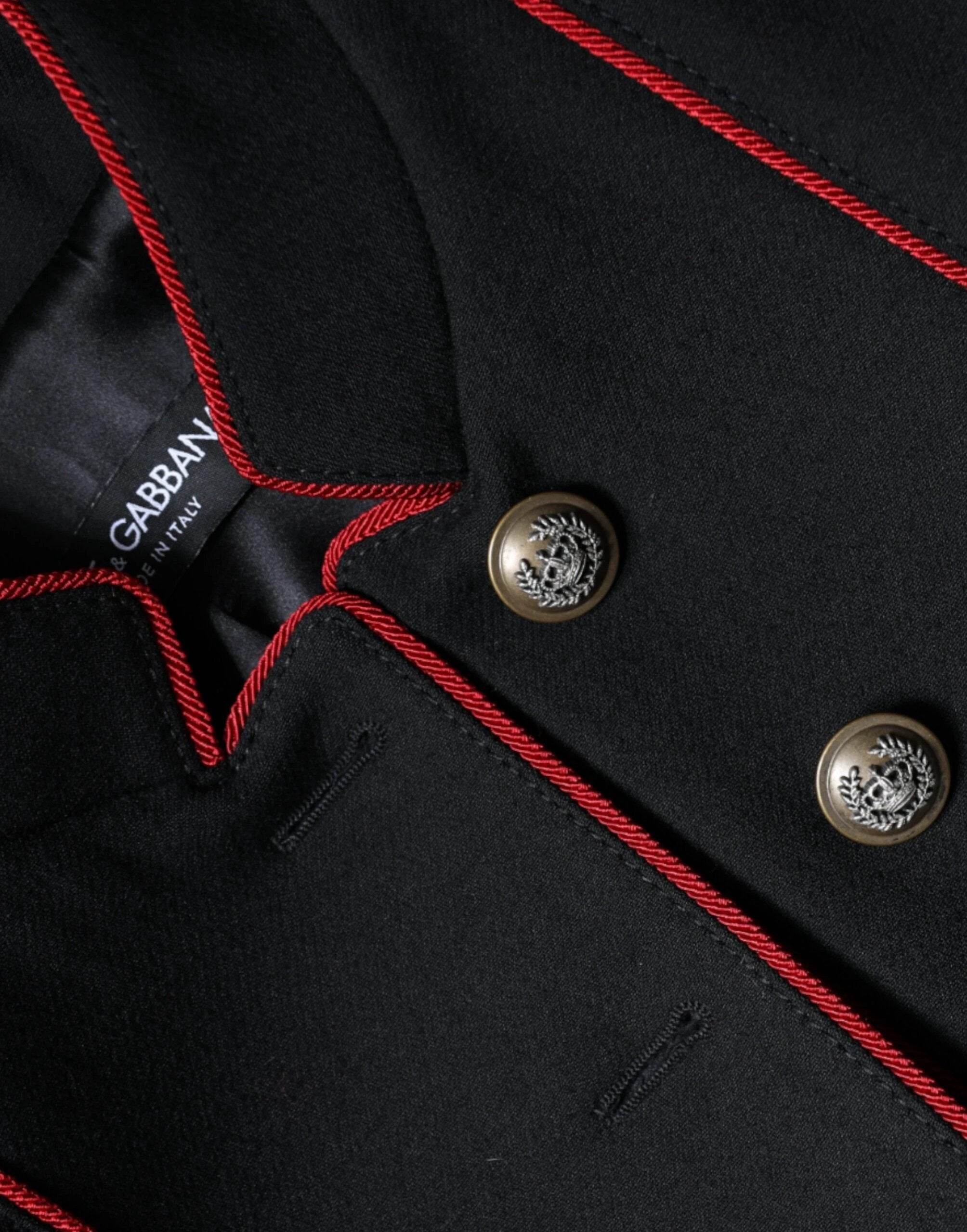 Dolce & Gabbana Black Single Breasted Trench Coat Jacket by Dolce & Gabbana