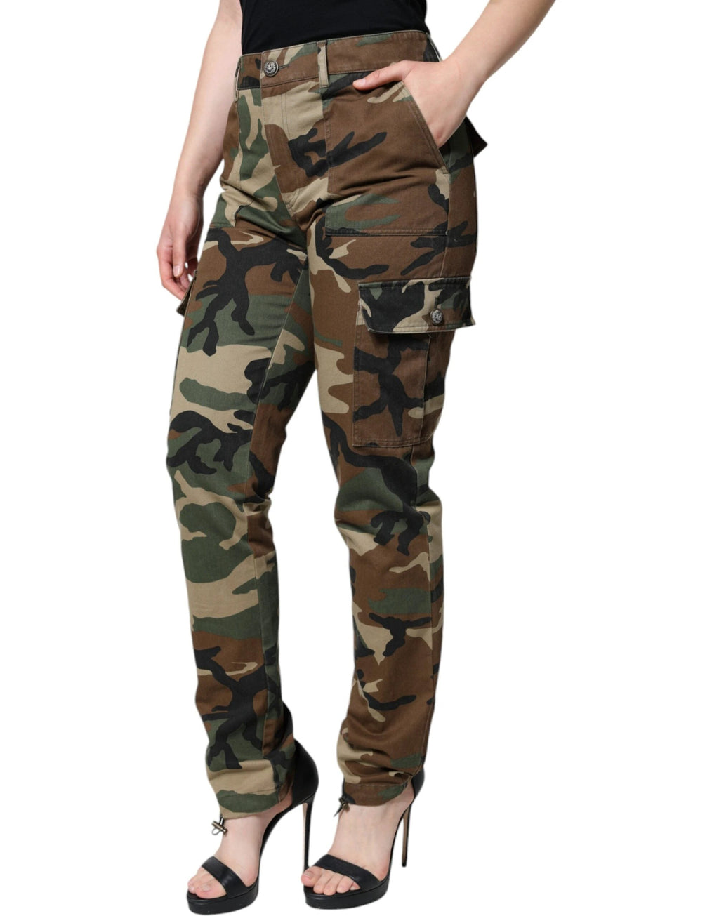 Dolce & Gabbana Multicolor Camouflage Cargo Pants by Dolce & Gabbana