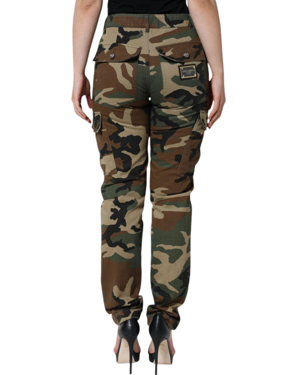 Dolce & Gabbana Multicolor Camouflage Cargo Pants by Dolce & Gabbana